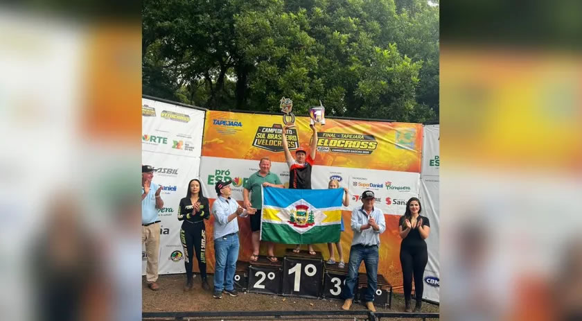 Morador de Santa Helena é campeão paranaense e sul-brasileiro de Velocross