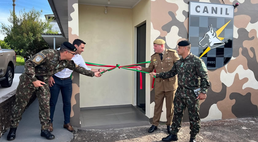 11⁰ BPM/Fron realiza inauguração da obra de ampliação do Canil Setorial