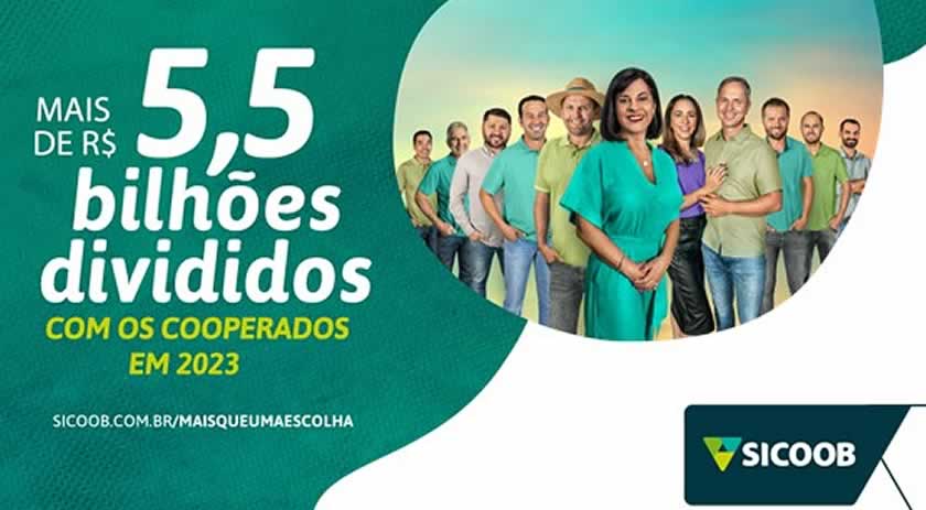 Sicoob distribui aos associados R$ 5,5 bilhões e lança campanha de mídia