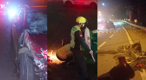 Sequência violenta em rodovias de SC deixa quatro pessoas mortas em menos de meia hora