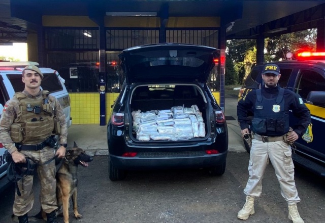 Homem é preso pela PRF com mais de 18kg de Cocaína no Oeste de SC