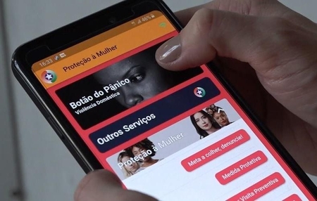 Mulher aciona botão do pânico e polícia prende homem após ameaças