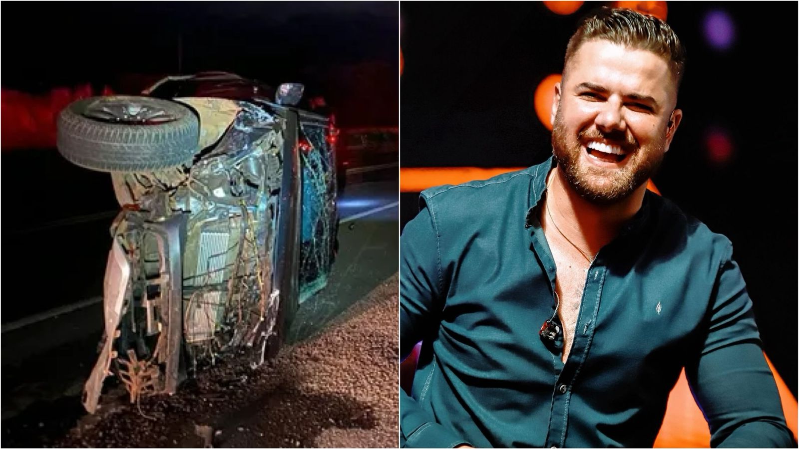 Zé Neto, da dupla Zé Neto e Cristiano, sofre acidente de carro