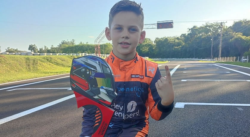 Piloto Mirim de SMOeste é campeão gaúcho de Kart