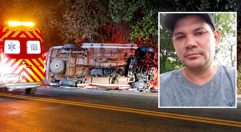 Motorista de 49 anos morre em grave acidente na BR-282