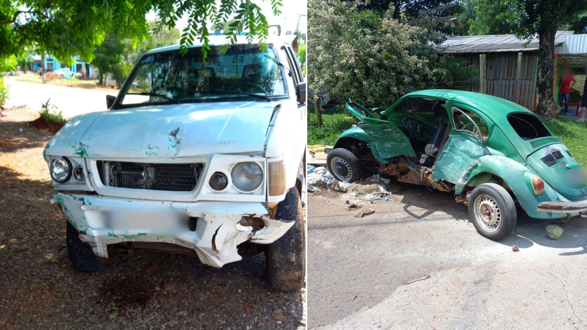 Grave acidente envolvendo dois veículos deixa mulher ferida no Bairro Três Fronteiras
