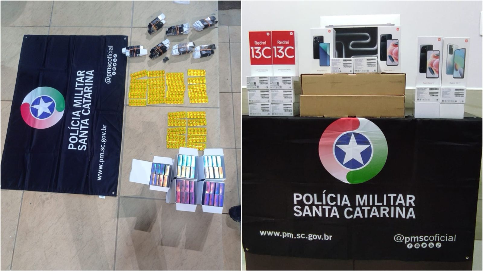 Polícia apreende cerca de R$ 35 mil em mercadorias paraguaias