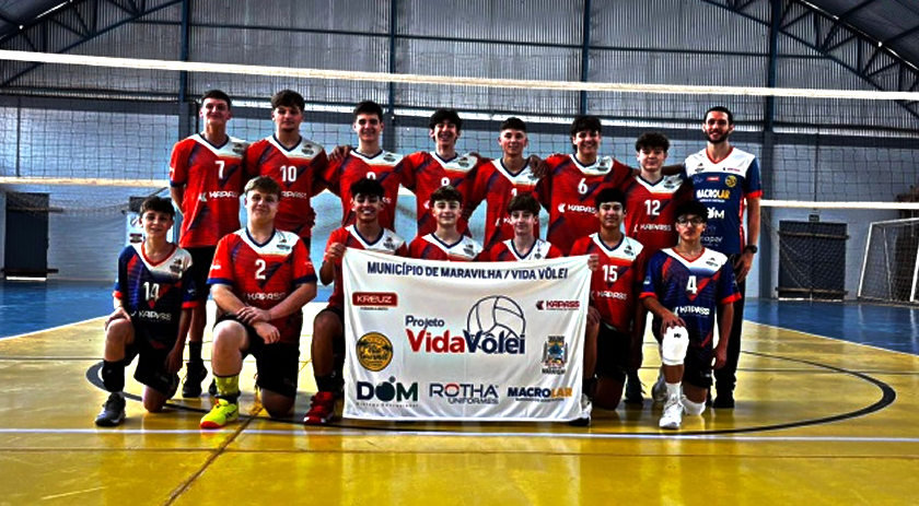 Equipe maravilhense de Voleibol é destaque na fase Microrregional da Olesc 2025