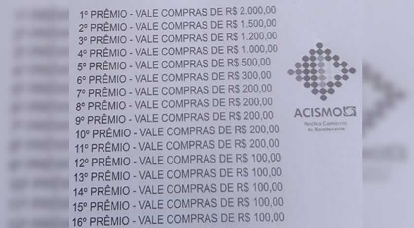 Comércio sorteia 16 prêmios da Campanha Natal Premiado