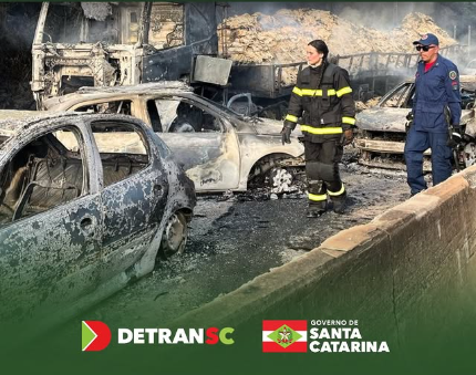 Dentran/SC orienta proprietários sobre procedimentos após perda total de veículo