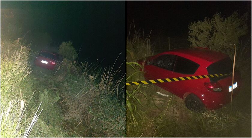 Saída de pista de veículo deixa uma pessoa ferida no interior de Anchieta