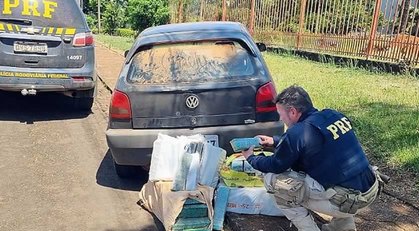 PRF intercepta quase 100 Kg de maconha