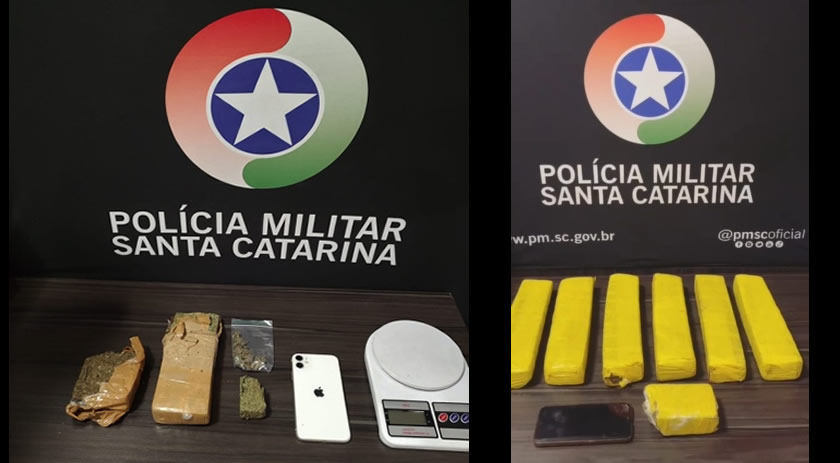 Polícia Militar realiza duas prisões distintas por tráfico de drogas