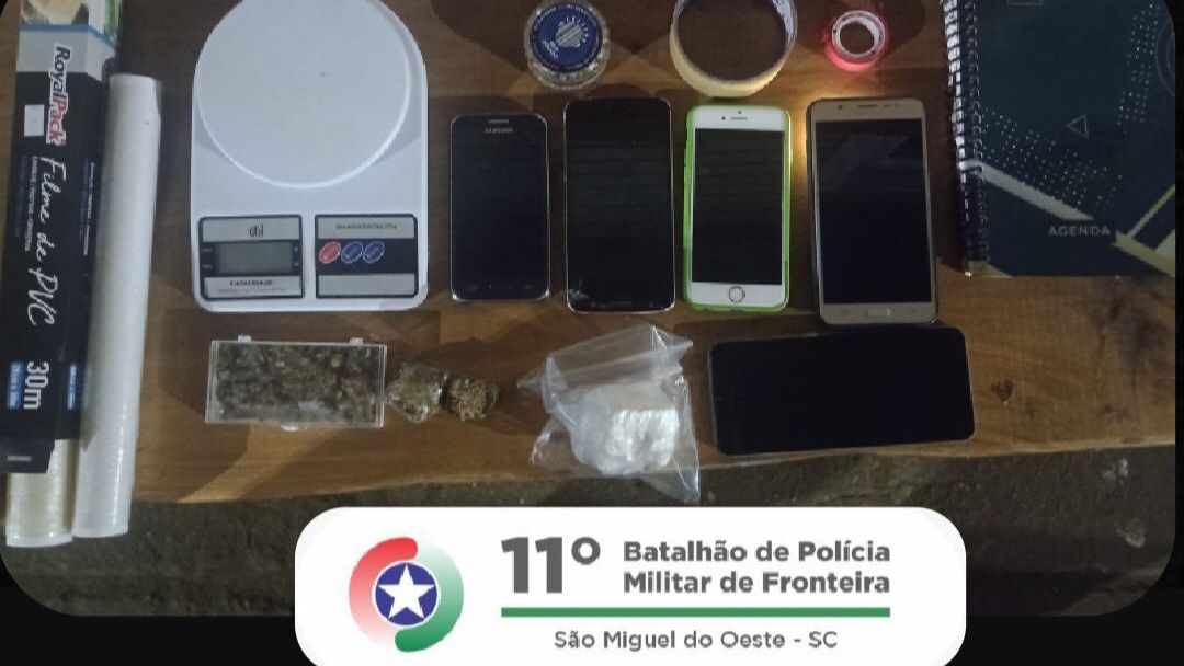 Polícia Militar prende três pessoas por tráfico de drogas em Riqueza