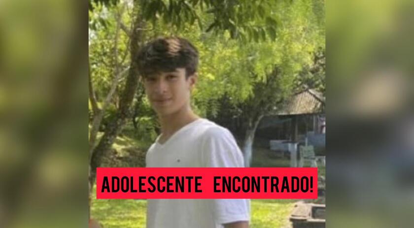 Adolescente que estava desaparecido em SMO é localizado em outra cidade  