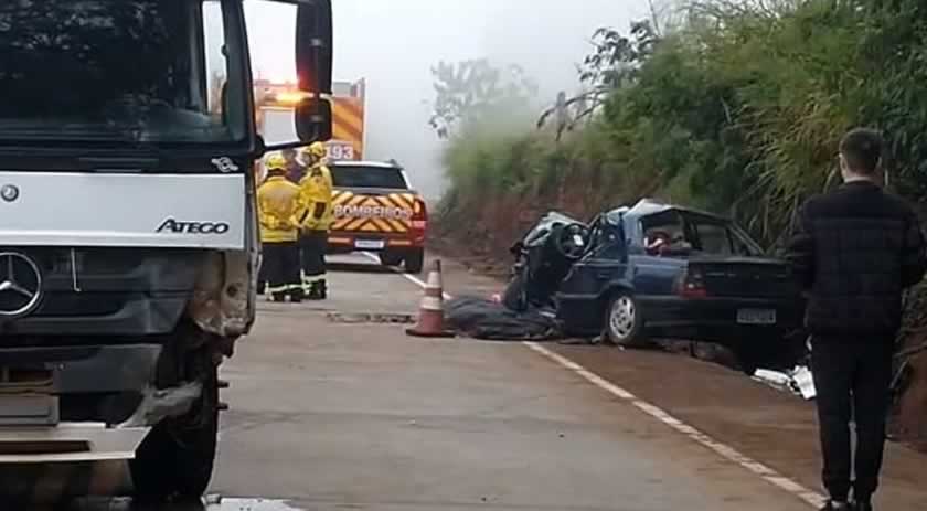 Homem morre após grave acidente na BR 163