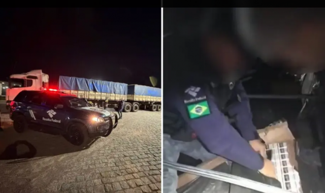 Receita Federal apreende carga milionária de cigarros contrabandeados em SC
