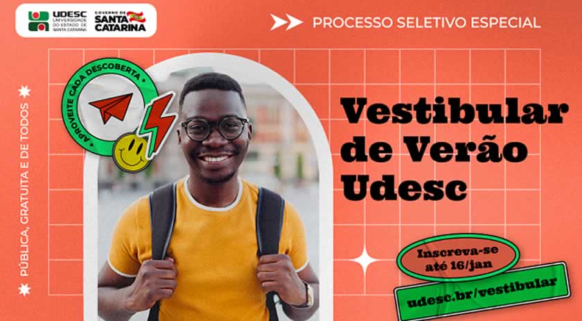 Udesc Oeste tem Enfermagem, Zootecnia e Engenharia de Alimentos no Vestibular de Verão 2023