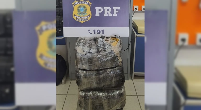 PRF apreende 34 kg de “supermaconha” na BR-280, em Mafra/SC