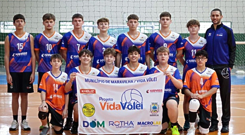Equipe do Vida Vôlei de Maravilha participa da 2º etapa da Liga Oeste