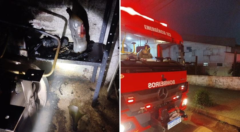 Incêndio em empresa mobiliza Corpo de Bombeiros