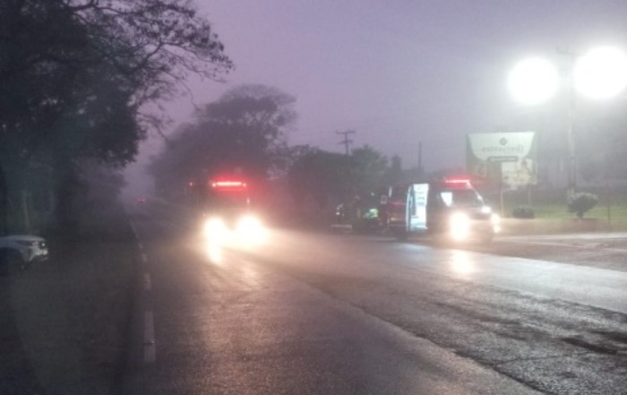 Acidente entre carro e motocicleta deixa um ferido na SC-163