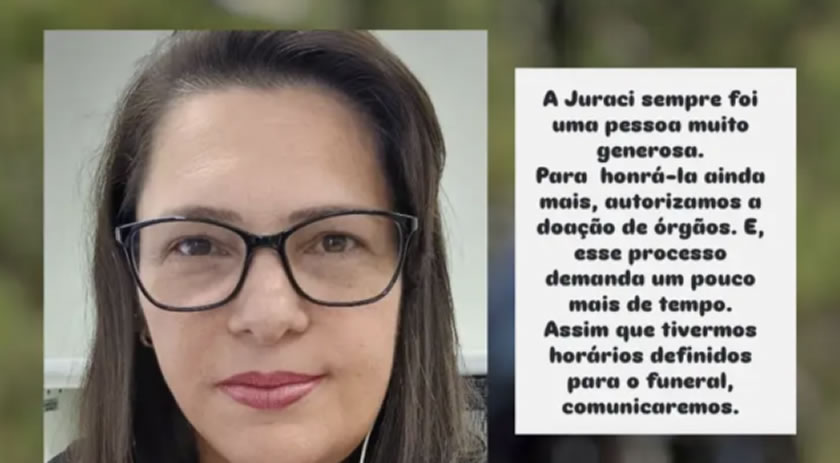 Família autoriza doação de órgãos de vítima de acidente na BR-282 em Iraceminha