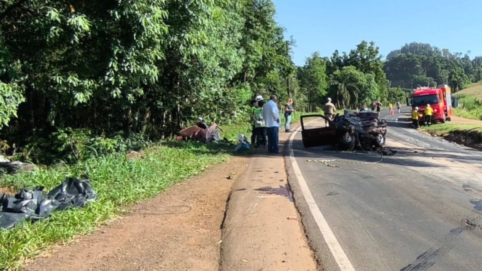 Grave acidente na SC-157 deixa três mortos