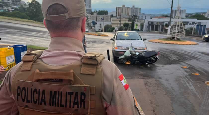 Acidente de trânsito é registrado no centro