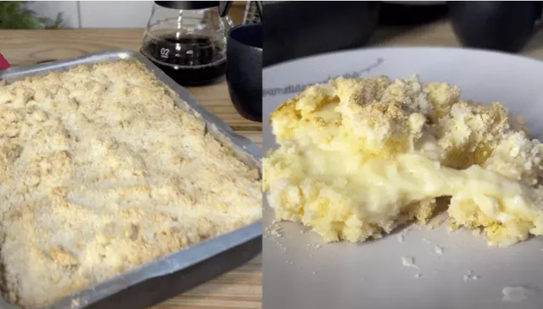 Cuca de banana e creme: receita com recheio perfeito e massa muito fácil de fazer