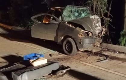 Colisão frontal na BR-163 deixa um morto e um ferido grave