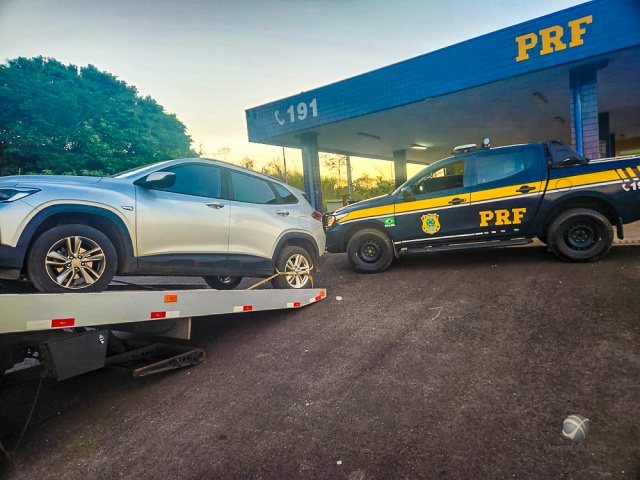 PRF localiza veículo roubado em SP e com placas trocadas na BR-163