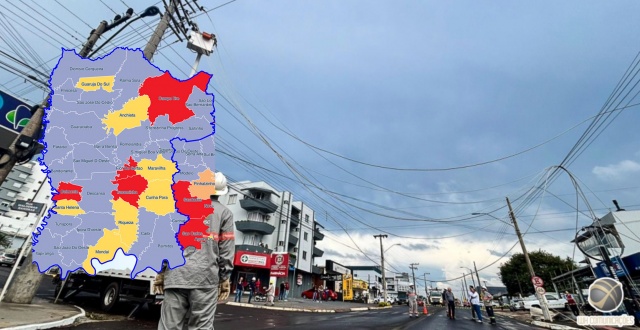 Após temporal, Celesc mobiliza equipes para restabelecer energia no Extremo-Oeste de SC