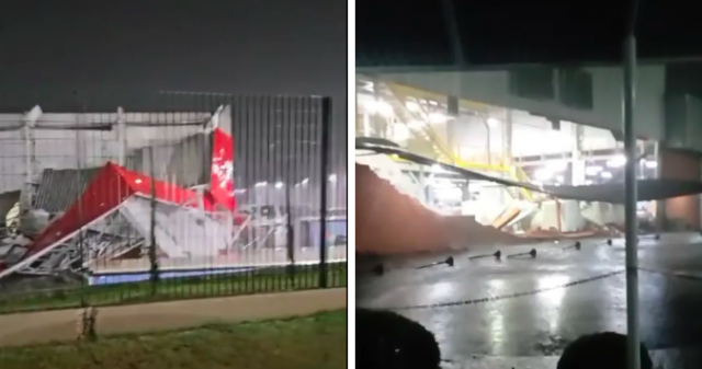 Temporal causa estragos em Videira e danifica estrutura da empresa; bombeiros registram várias ocorrências