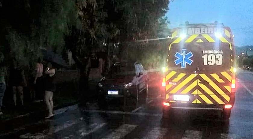 Motorista foge após se envolver em acidente com vítima no centro