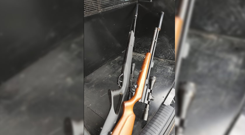Dupla é presa em Tigrinhos por posse irregular de acessórios de arma de fogo