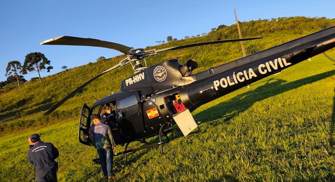 Motociclista fica ferido após colisão com caminhão na Linha Santo Antônio