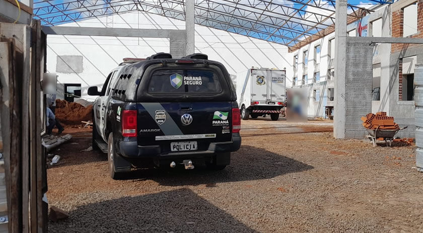 Trabalhador morre após cair de uma altura de aproximadamente 10 metros em obra