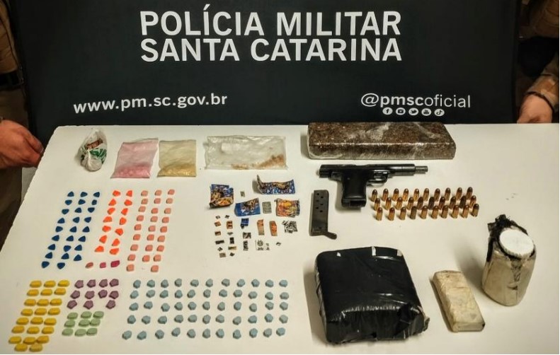 Homem é preso por tráfico de drogas no Oeste de SC