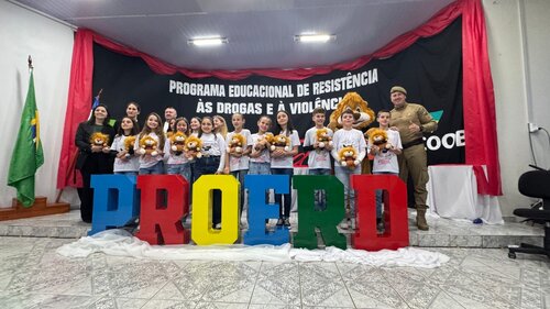 Formatura do Proerd envolve 40 alunos