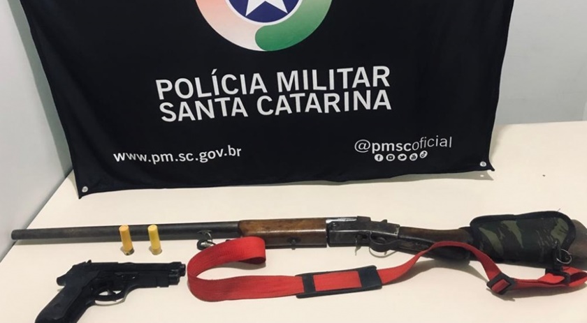 Após desavença familiar, homem é preso por porte irregular de arma de fogo