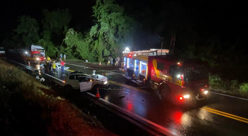 Acidente com duas mortes é registrado na BR-163 entre Barracão e Bom Jesus do Sul
