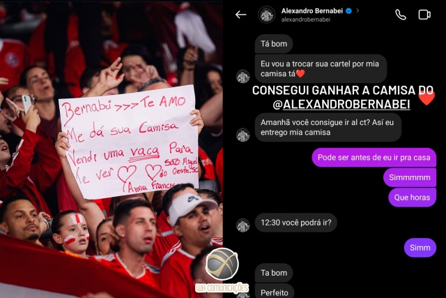 Torcedora do Inter vende vaca para ver jogo e ganha camisa de jogador