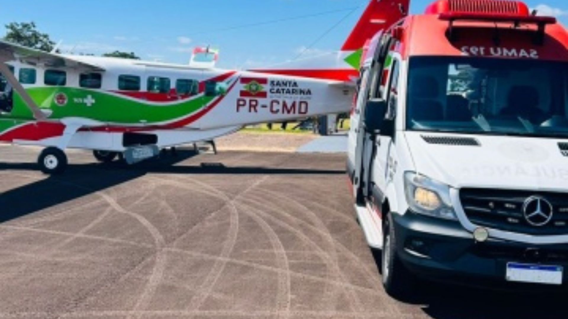 Arcanjo 04 transfere bebê com quadro grave de saúde