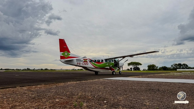 Paciente com complicação neurológica após cirurgia de joelho é transferido de SMOeste para Joinville pelo Arcanjo-04