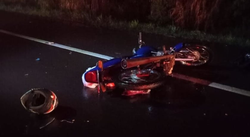 Motociclista morre em acidente na BR-282