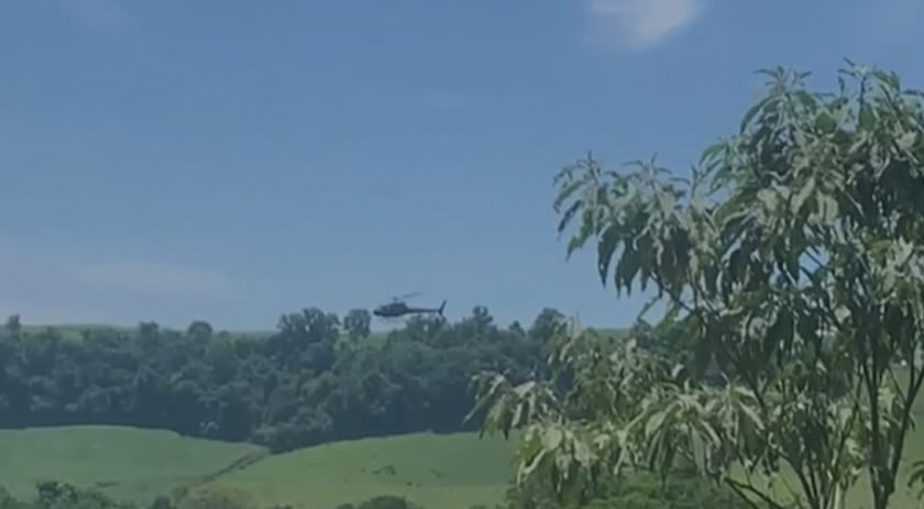 Força-tarefa busca por foragido em área de mata no interior de São João do Oeste