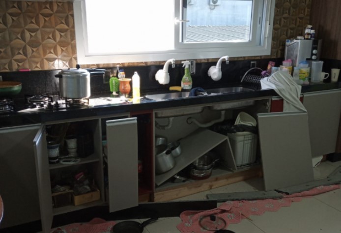 Explosão causada por vazamento de gás deixa mulher ferida