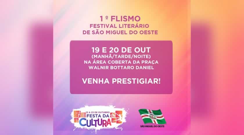 Festival de Literatura acontece nesta quarta e quinta-feira