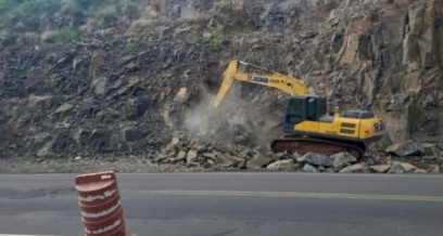 BR-153 terá bloqueio total nesta sexta-feira para obras emergenciais entre SC e RS